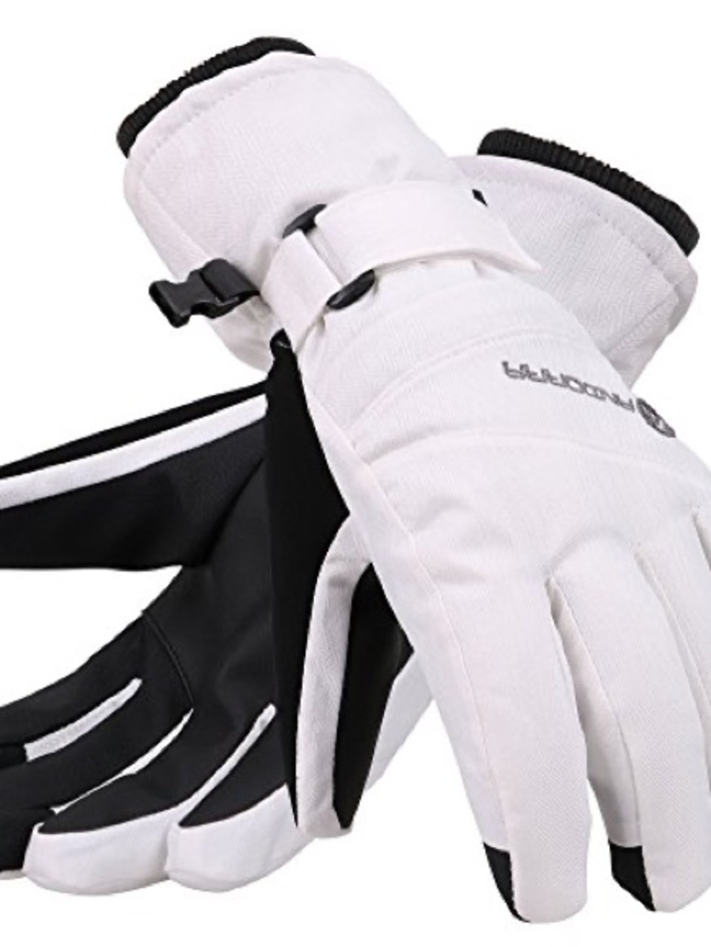Offers open! ANDORRA Women's Waterproof Touchscreen Ski Gloves White Medium